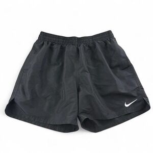 Nike Black Running Shorts Swoosh Logo Athletic Gym Activewear XL